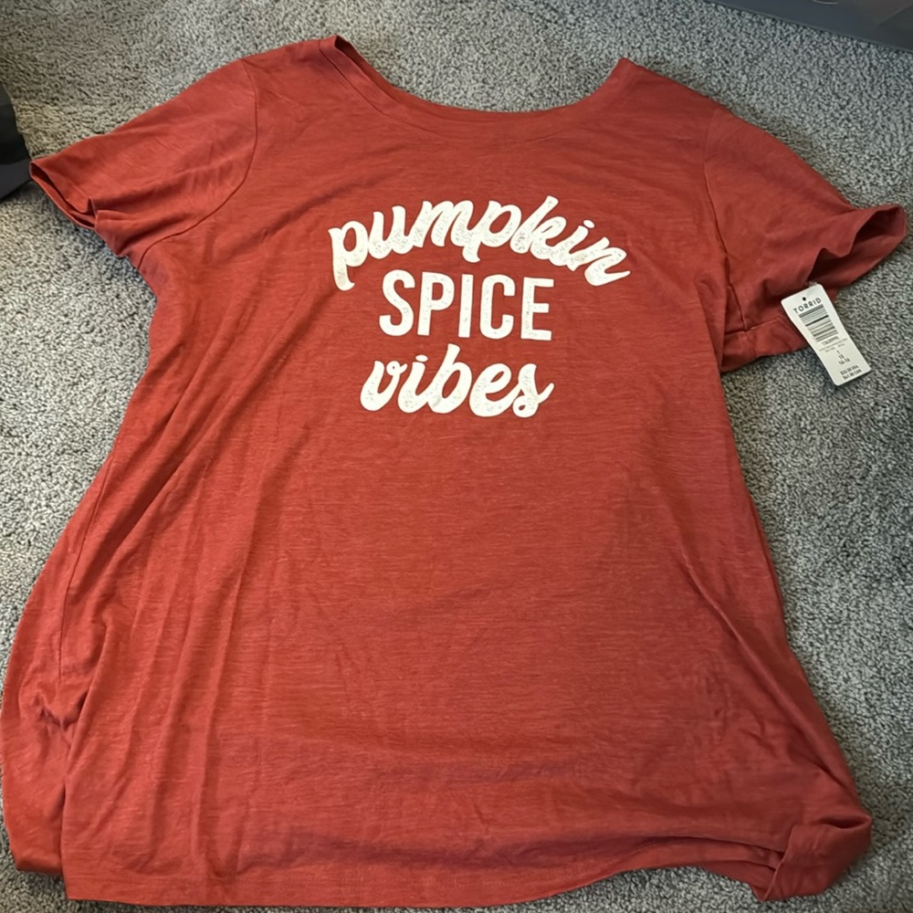 Torrid Pumpkin Spice Vibes T-shirt